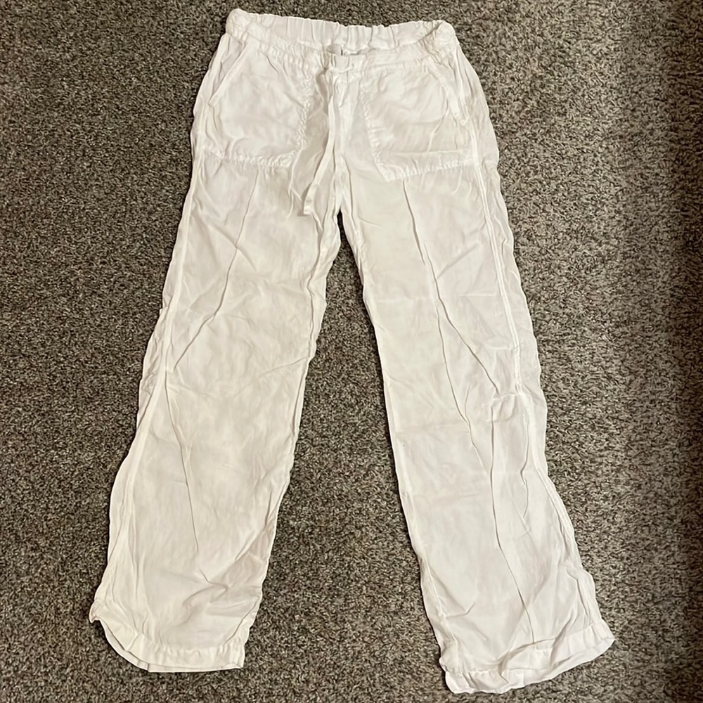 Caslon White Linen Pants